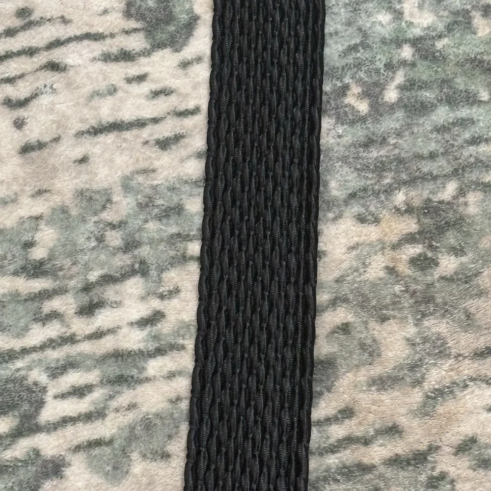 Vintage Crookhorn Belt Brown Croc Woven Black USA Size 40